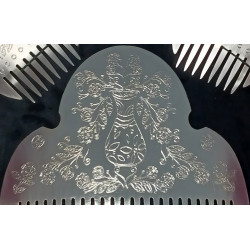 Peineta de Fallera Grabada al Agua | Peinetas Tradicionales Valencianas