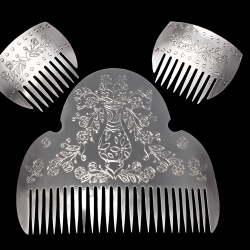 Peineta de Fallera Grabada al Agua | Peinetas Tradicionales Valencianas