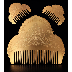 Peineta Fallera Modelo GRAN LIS Floral | ¡Corona tu Moño!