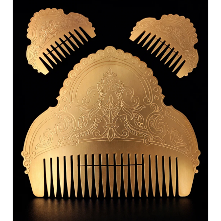 Peineta Fallera Modelo GRAN LIS Floral | ¡Corona tu Moño!