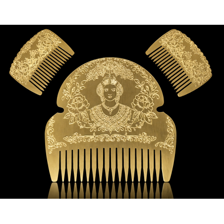 Peineta de Fallera Grabada | Complemento Tradicional Valenciano