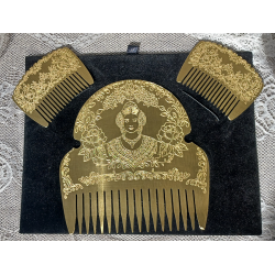 Peineta de Fallera Grabada | Complemento Tradicional Valenciano